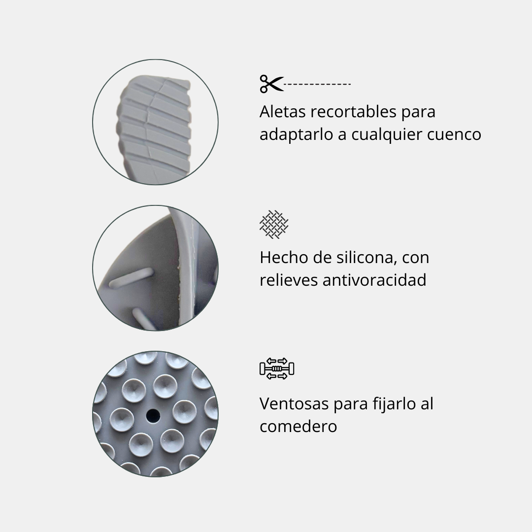Base antivoracidad para comedero