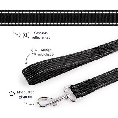 Correa de nylon negra