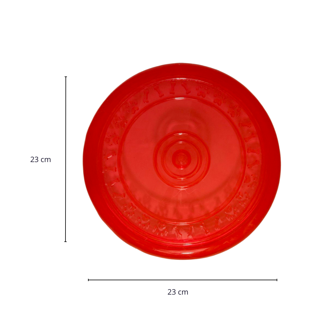 Medidas Frisbee para perros resistente rojo La Casa de Turron