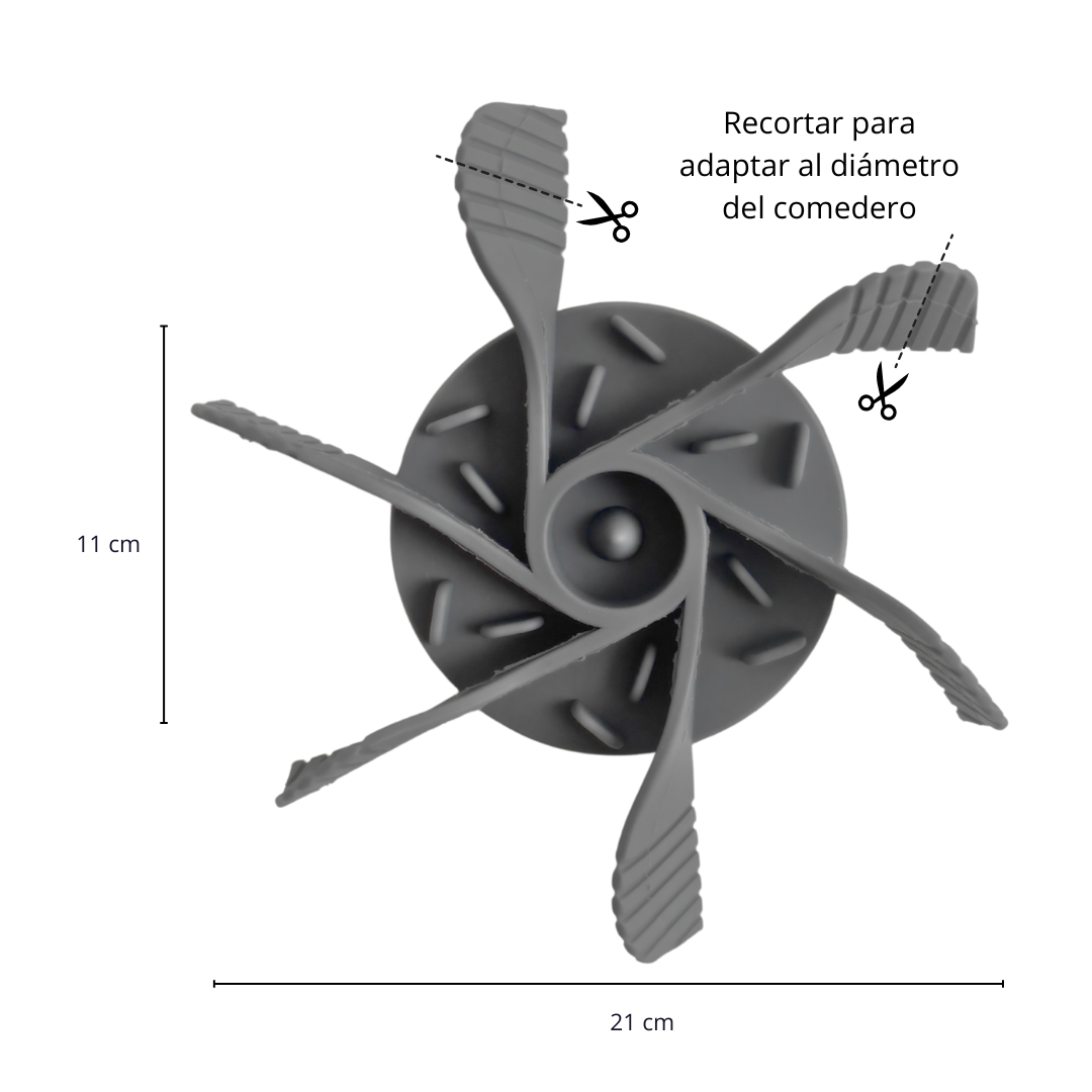 Base antivoracidad para comedero